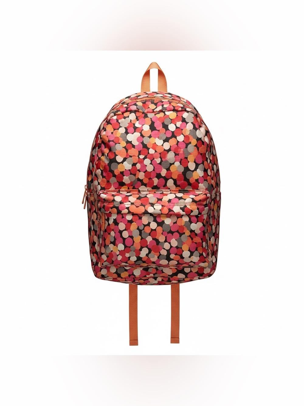 Vera Bradley Pixie Confetti Backpack ReActive Lightweight Pink Orange Double Zip